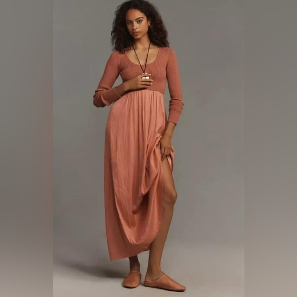 Anthropologie Thea twofer sweater dress